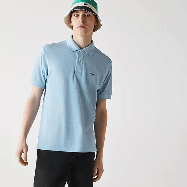 Áo Polo Lacoste Men's Shirt L1264 DRW Màu Xanh Dương Size XS