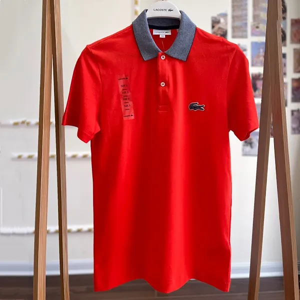 Áo Polo Lacoste Regular Fit PH5678 CAD Màu Đỏ Cam Size S - Thời trang - Vua Hàng Hiệu