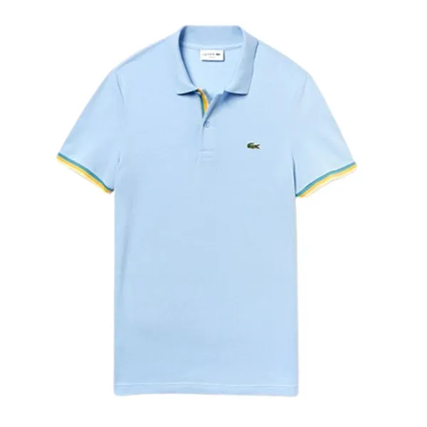 Áo Polo Lacoste Slim Fit Petit Piqué Polo Shirt Màu Xanh Blue Size S - Thời trang - Vua Hàng Hiệu