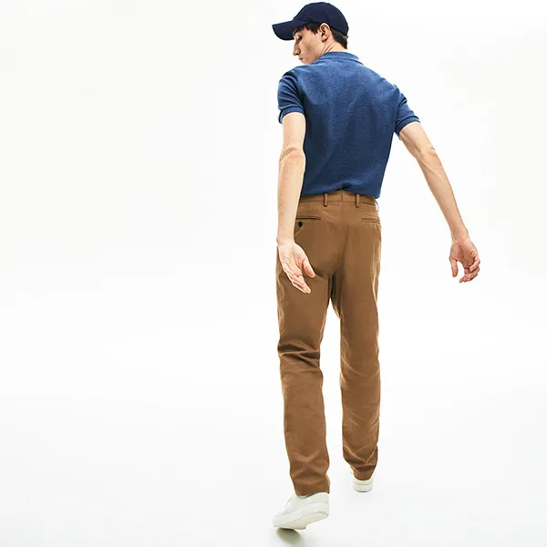 Áo Polo Lacoste Slim PH4012 2GF Màu Xanh Dương Size S - 4