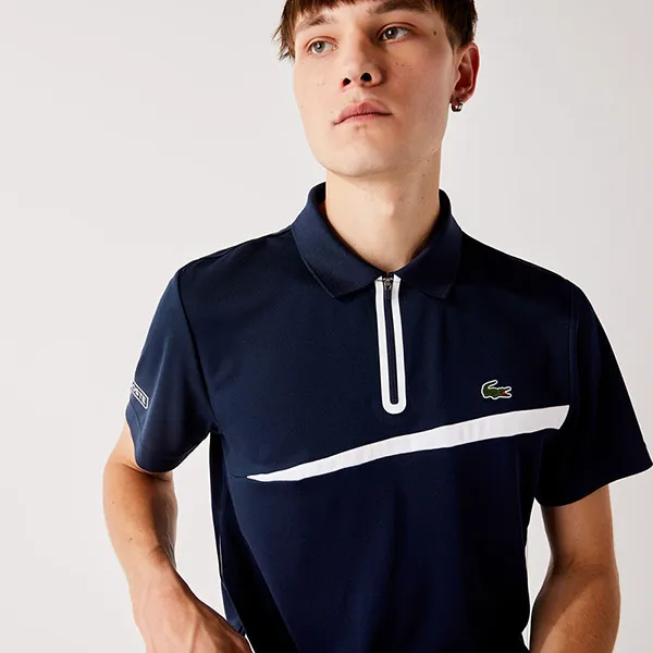 Áo Polo Lacoste Sport DH2072 525 Màu Xanh Navy Size S
