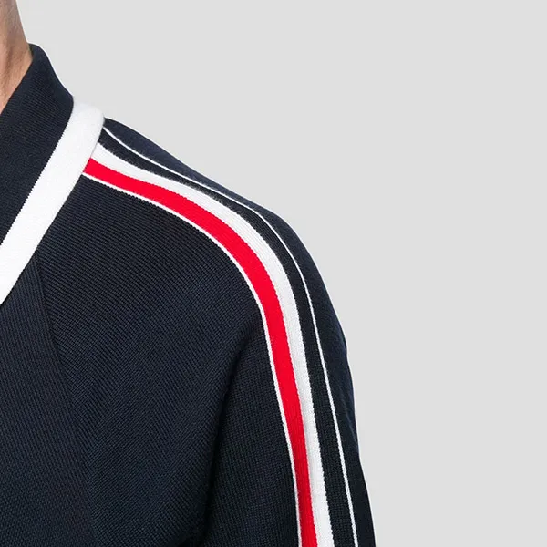Áo Polo Thom Browne 4-Bar Stripe Raglan-Sleeve MJP086A 00050 415 Màu Xanh Navy Size 3 - Thời trang - Vua Hàng Hiệu