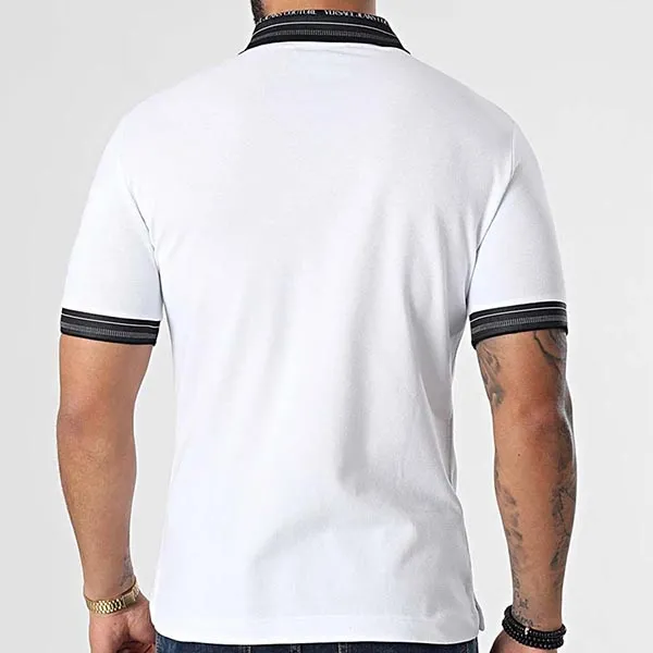Áo Polo Versace Jeans Couture Cotton White Polo Shirt B3GWA7T1 36571 Màu Trắng Size S
