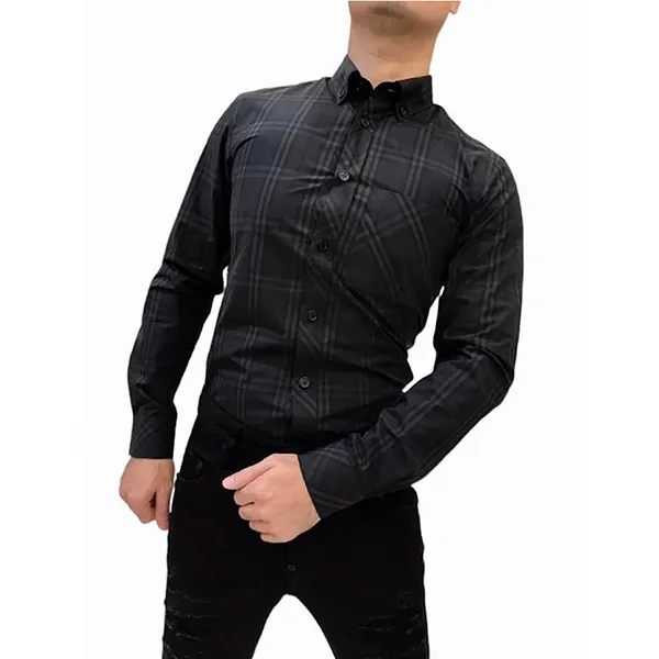 Áo Sơ Mi Burberry Dark Charcoal Màu Đen Size XS