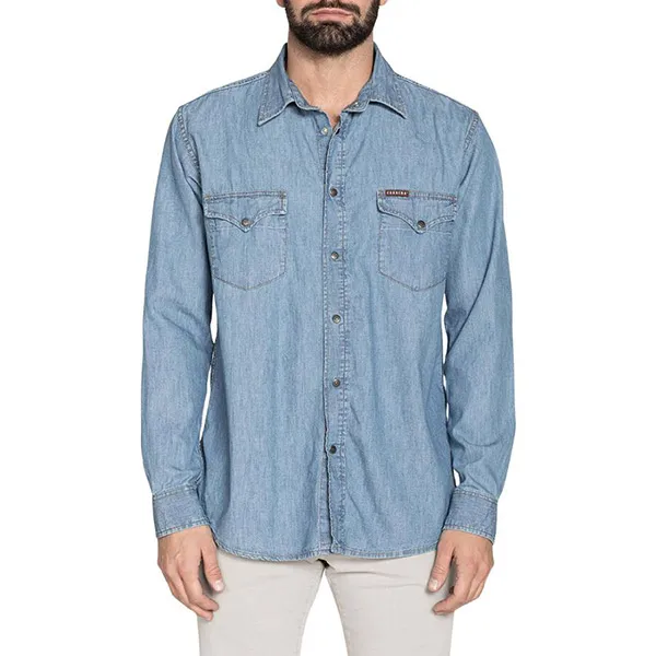 Áo Sơ Mi Carrera Jeans 2051005A_500 Màu Xanh Nhạt Size M - Thời trang - Vua Hàng Hiệu
