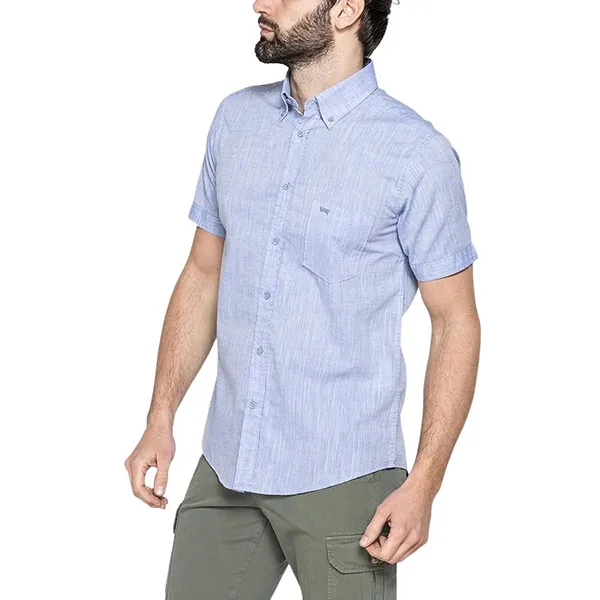 Áo Sơ Mi Cộc Tay Carrera Jeans 213C1240A_669 Màu Xanh Nhạt Size L