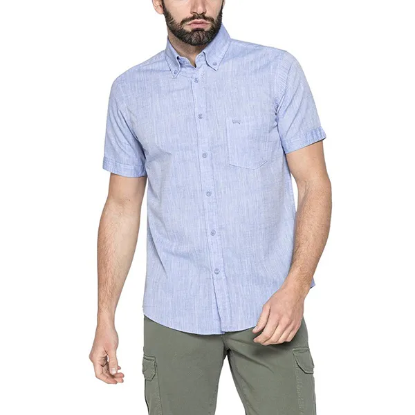Áo Sơ Mi Cộc Tay Carrera Jeans 213C1240A_669 Màu Xanh Nhạt Size L