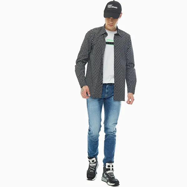 Áo Sơ Mi Diesel Men's Shirt 00S96F 9XXA Màu Đen Size S - Thời trang - Vua Hàng Hiệu