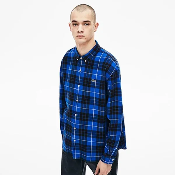 Áo Sơ Mi Lacoste Men's Checkered Colorful Shirt CH8207 2TZ Màu Kẻ Xanh Đậm Size XS - Thời trang - Vua Hàng Hiệu