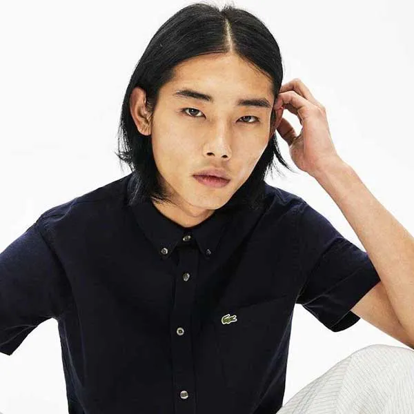 Áo Sơ Mi Lacoste Regular CH4975423 Màu Xanh Navy Size 38