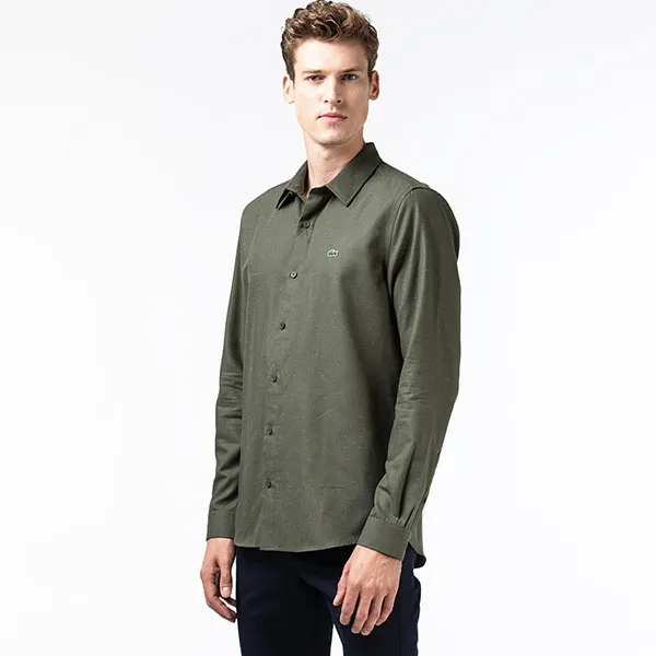 Áo Sơ Mi Lacoste Slim Fit CH2985 N8E Màu Xanh Green Size S - Thời trang - Vua Hàng Hiệu