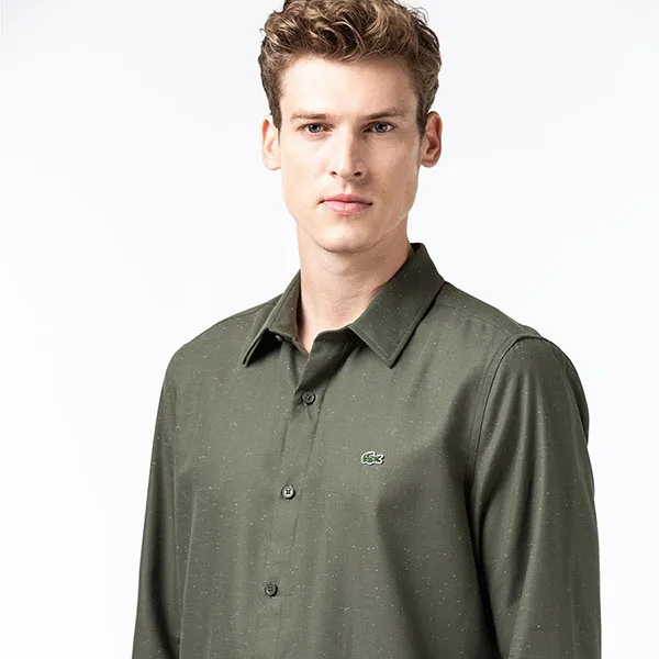 Áo Sơ Mi Lacoste Slim Fit CH2985 N8E Màu Xanh Green Size S - Thời trang - Vua Hàng Hiệu