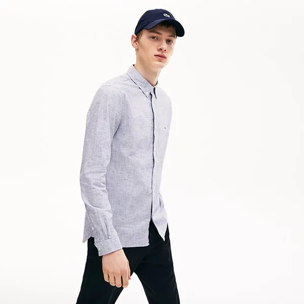 Áo Sơ Mi Lacoste Slim Fit CH6905 PJA Màu Xám Size S - Thời trang - Vua Hàng Hiệu