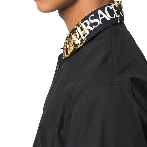 Áo Sơ Mi Versace Men's Shirt 73GAL2SB08506 899 Black Màu Đen Size 44