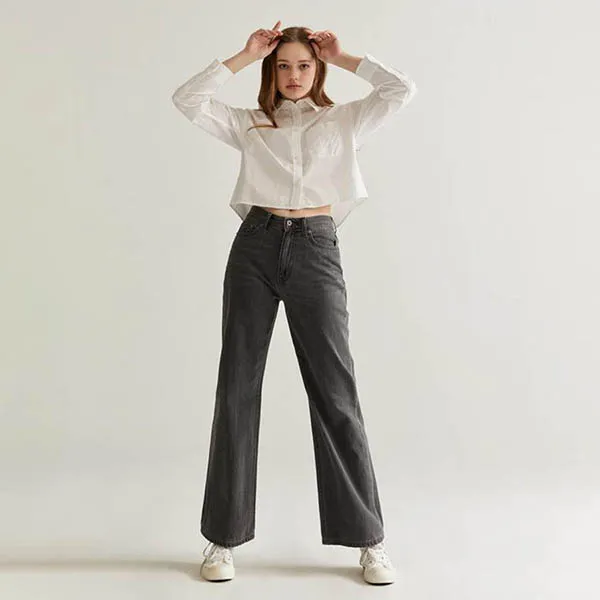 Áo Sơ Mi WHOAU WHYAD2331F Steve Crop Shirt Màu Trắng Size S - Thời trang - Vua Hàng Hiệu
