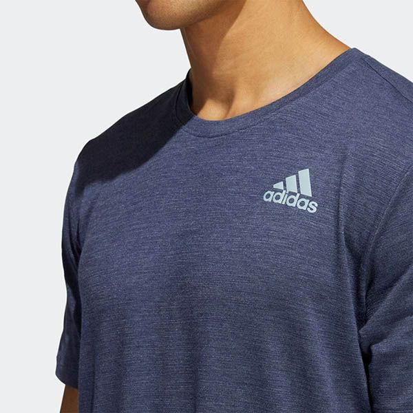 Áo Thun Adidas City Elevated Short Sleeve T-Shirt Tee HE6800 Màu Xanh Xám Size S - 4