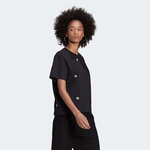 Áo Thun Adidas Embroidered Loose T-Shirt HG6417 Màu Đen Size S