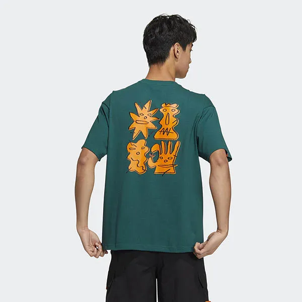 Áo Thun Adidas Kentaro Okawara Short Sleeve Top Tshirt HR6456 Màu Xanh Lá Size L - Thời trang - Vua Hàng Hiệu