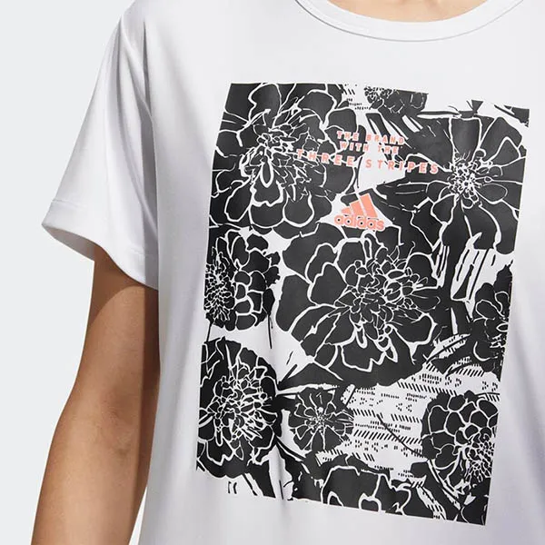 Áo Thun Adidas Loose Fit Wording Graphic Short Sleeve T-Shirt HC2525 Màu Trắng Size S - Thời trang - Vua Hàng Hiệu