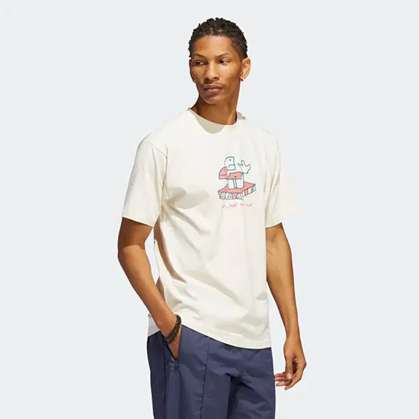 Áo Thun Adidas Shmoofoil Don't Flip Tee Gender Neutral Tshirt HC2192 Màu Be Size S - Thời trang - Vua Hàng Hiệu