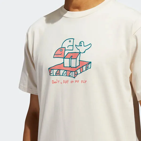 Áo Thun Adidas Shmoofoil Don't Flip Tee Gender Neutral Tshirt HC2192 Màu Be Size S - Thời trang - Vua Hàng Hiệu