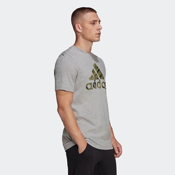 Áo Thun Adidas The Essentials Single Jersey Camo Print Short Sleeve T-Shirt HE4376 Màu Xám Size S - 1