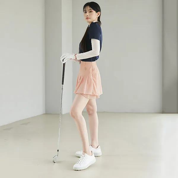 Chân Váy Xexymix Chiffon Mix Culotte Skirt_Cloud Pink GP3006G Màu Hồng Nhạt Size S
