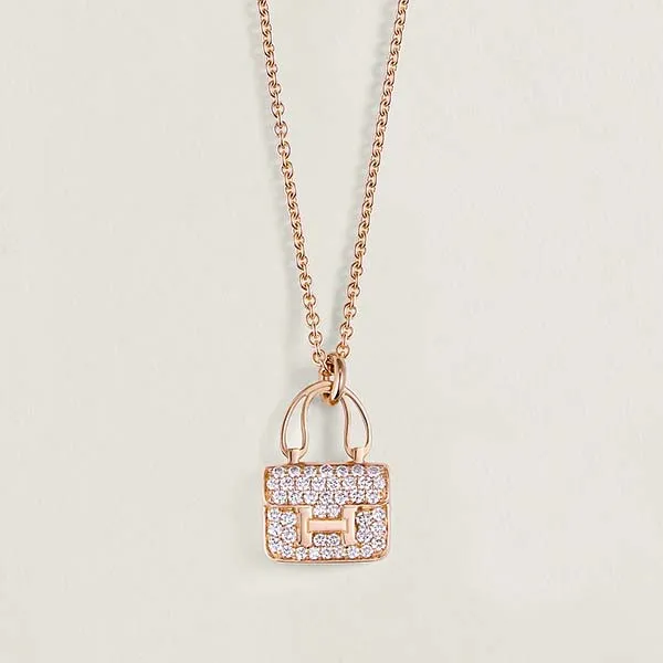 Dây Chuyền Jewery Luxury Amulettes Constance Pendant Màu Vàng Hồng - Trang sức - Vua Hàng Hiệu