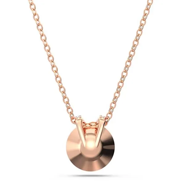 Dây Chuyền Swarovski Bella V Pendant Round Cut, Pink, Rose Gold-Tone Plated 5662088 Màu Vàng Hồng - Trang sức - Vua Hàng Hiệu