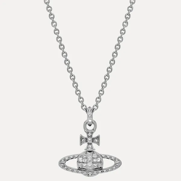 Dây Chuyền Vivienne Westwood Mayfair Bas Relief Pendant Necklace Màu Bạc - Trang sức - Vua Hàng Hiệu