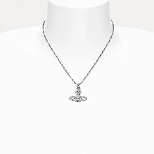 Dây Chuyền Vivienne Westwood Mayfair Bas Relief Pendant Necklace Màu Bạc - Trang sức - Vua Hàng Hiệu