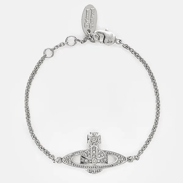 Vòng Đeo Tay Vivienne Westwood Mini Bas Relief Chain Bracelet Silver Màu Bạc - Trang sức - Vua Hàng Hiệu