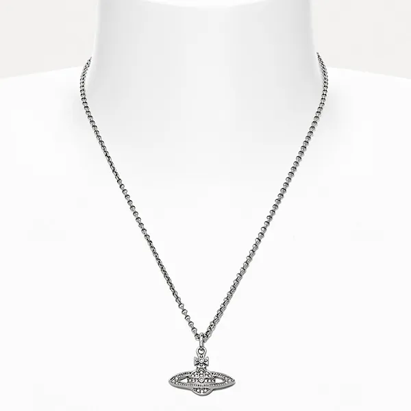 Dây Chuyền Vivienne Westwood Mini Bas Relief Pendant Necklace Màu Bạc - Trang sức - Vua Hàng Hiệu