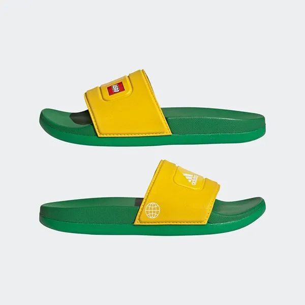 Dép Adidas Adilette Comfort X Lego Slides GV8233 Màu Vàng Xanh Size 32 - 1