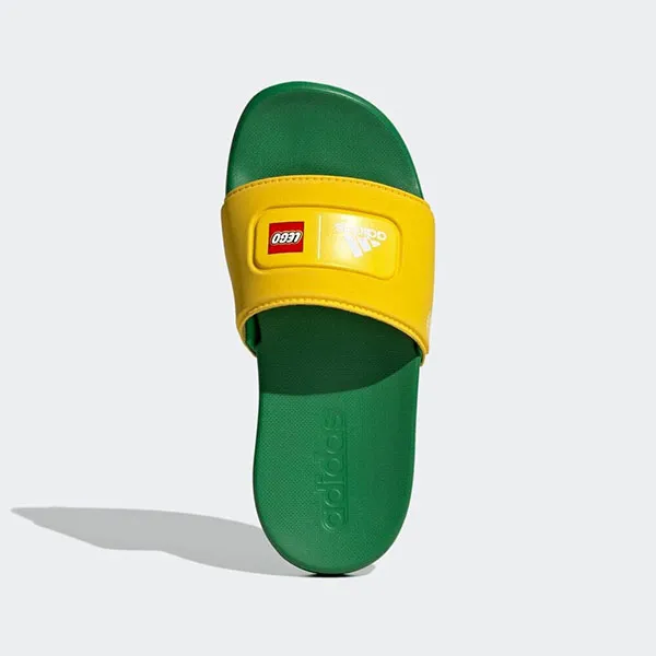 Dép Adidas Adilette Comfort X Lego Slides GV8233 Màu Vàng Xanh Size 32 - 4