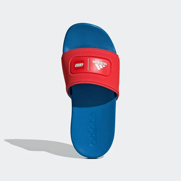 Dép Adidas Adilette Comfort X Lego Slides GW8109 Màu Xanh Đỏ Size 27.5