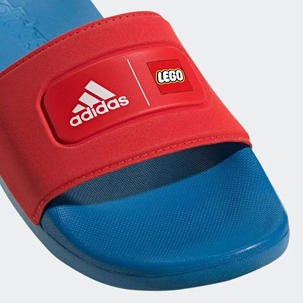Dép Adidas Adilette Comfort X Lego Slides GW8109 Màu Xanh Đỏ Size 27.5