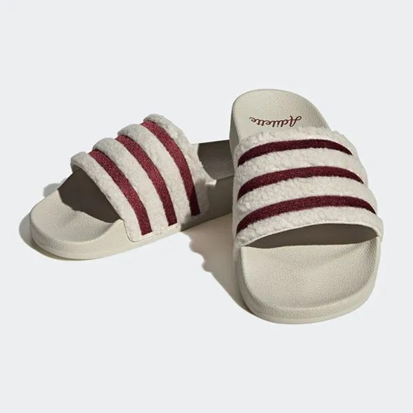 Dép Adidas Adilette Slides IE2014 Màu Trắng Đỏ Size 36.5