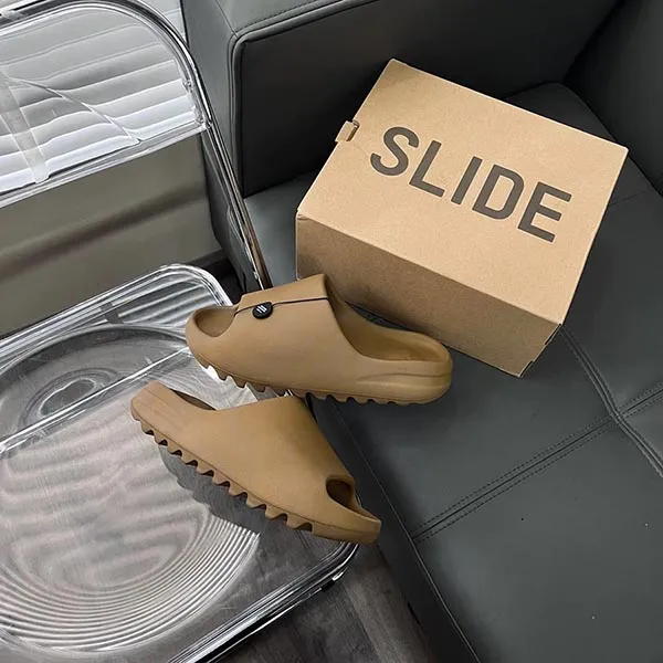 Dép Adidas Yeezy Slide Ochre GW1931 Màu Nâu Size 40.5 - 1