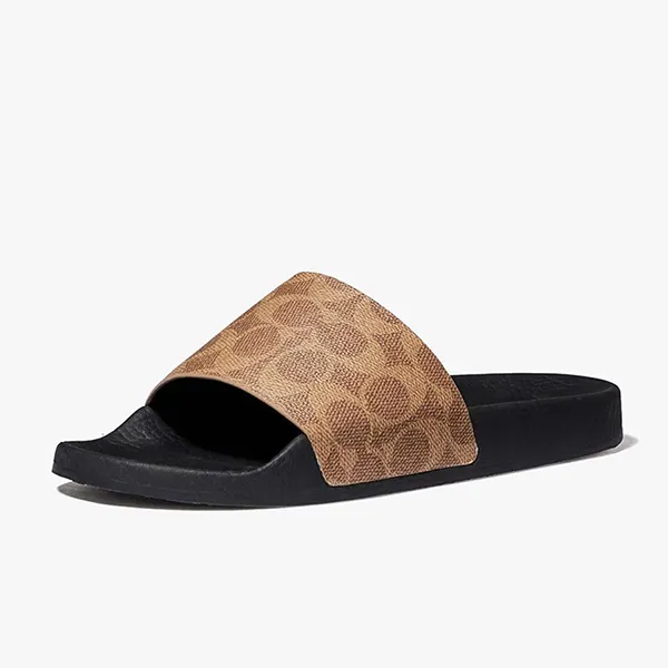 Dép Coach Udele Sport Slide In Signature Canvas Màu Đen Size 36