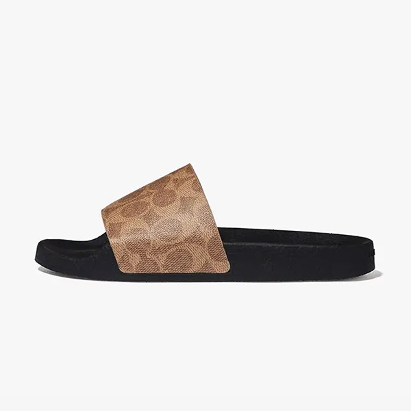 Dép Coach Udele Sport Slide In Signature Canvas Màu Đen Size 36