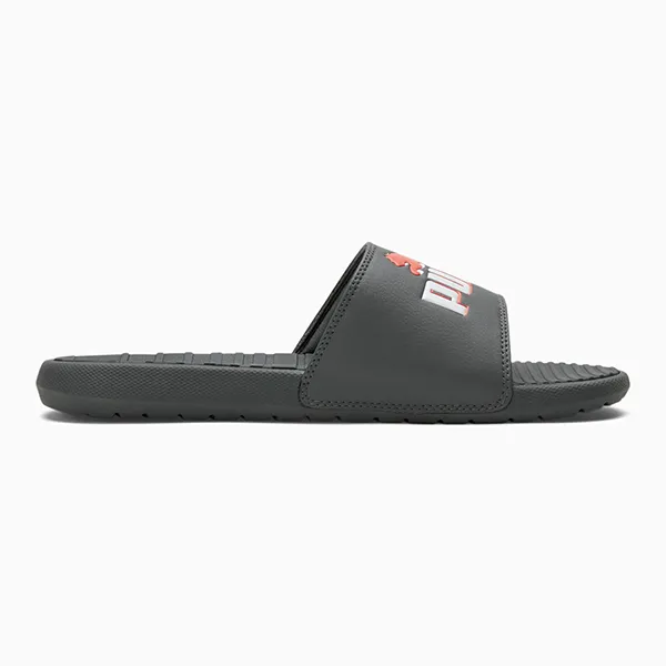 Dép Puma Cool Cat Leap Men's Slides 383441-06 Màu Đen Họa Tiết Đỏ Size 42
