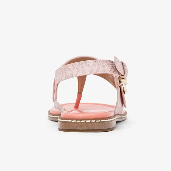 Dép Sandal Michael Kors MK Open Toe Casual Style Plain Elegant Style Logo 49S2CRFA1B Màu Cam San Hô Size 35 - Dép - Vua Hàng Hiệu