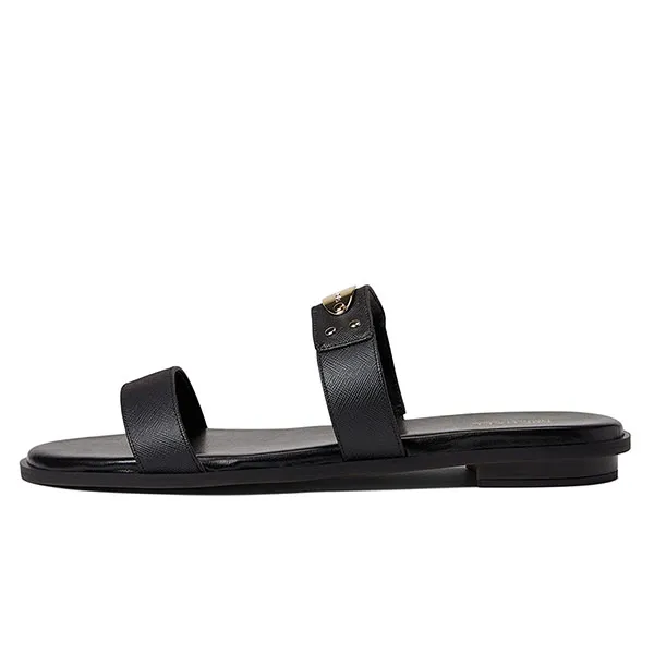 Original Michael Kors Dee Woven Leather Slide Sandals Optic White  AV  Brands Promenade  Lazada PH
