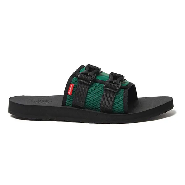 Dép Supreme The North Face Trekking Sandal Green/Black NF02253I Màu Xanh Đen Size 40