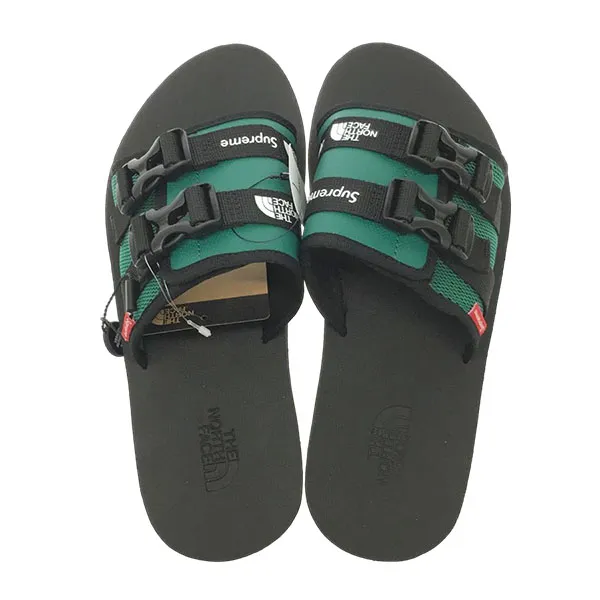Dép Supreme The North Face Trekking Sandal Green/Black NF02253I Màu Xanh Đen Size 44