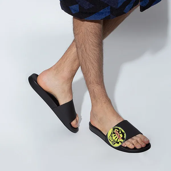 Dép Versace Medusa Smiley Black DSU6516 1A02005 2B670 Màu Đen