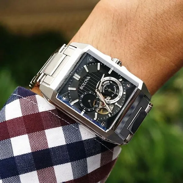 Đồng Hồ Nam Bulova 96A194 Màu Bạc