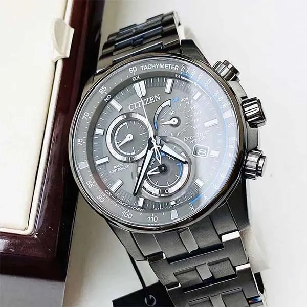 Đồng Hồ Nam Citizen AT4127-52H Pcat Multifunction Charcoal Grey Màu Xám Đen - Đồng hồ - Vua Hàng Hiệu
