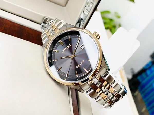 Đồng Hồ Nam Citizen Eco Drive BM7256-50E Kính Sapphire Demi Vàng - Bạc - Đồng hồ - Vua Hàng Hiệu